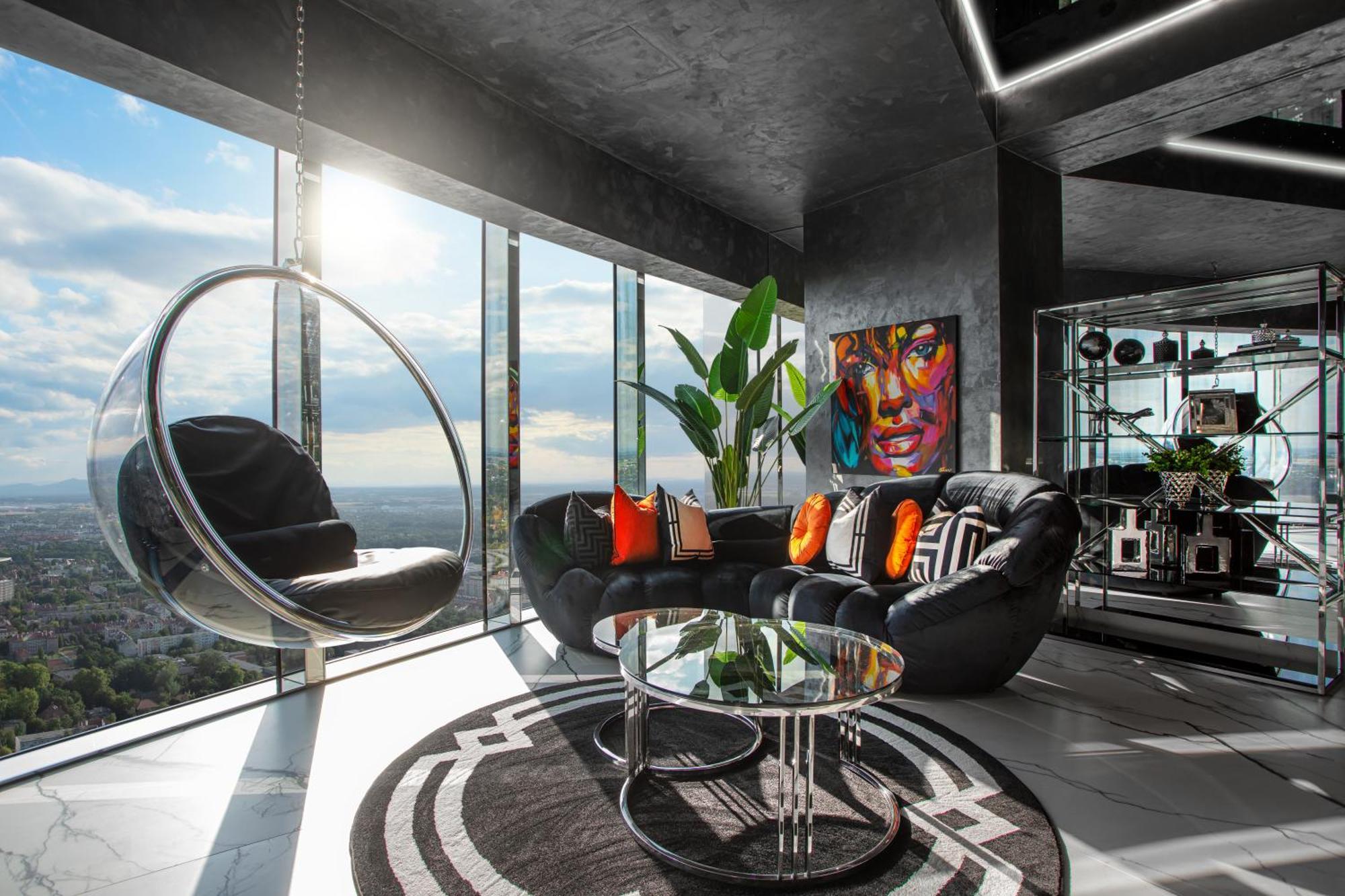 30Th+ Floor Apartments In Sky Tower Вроцлав Екстериор снимка