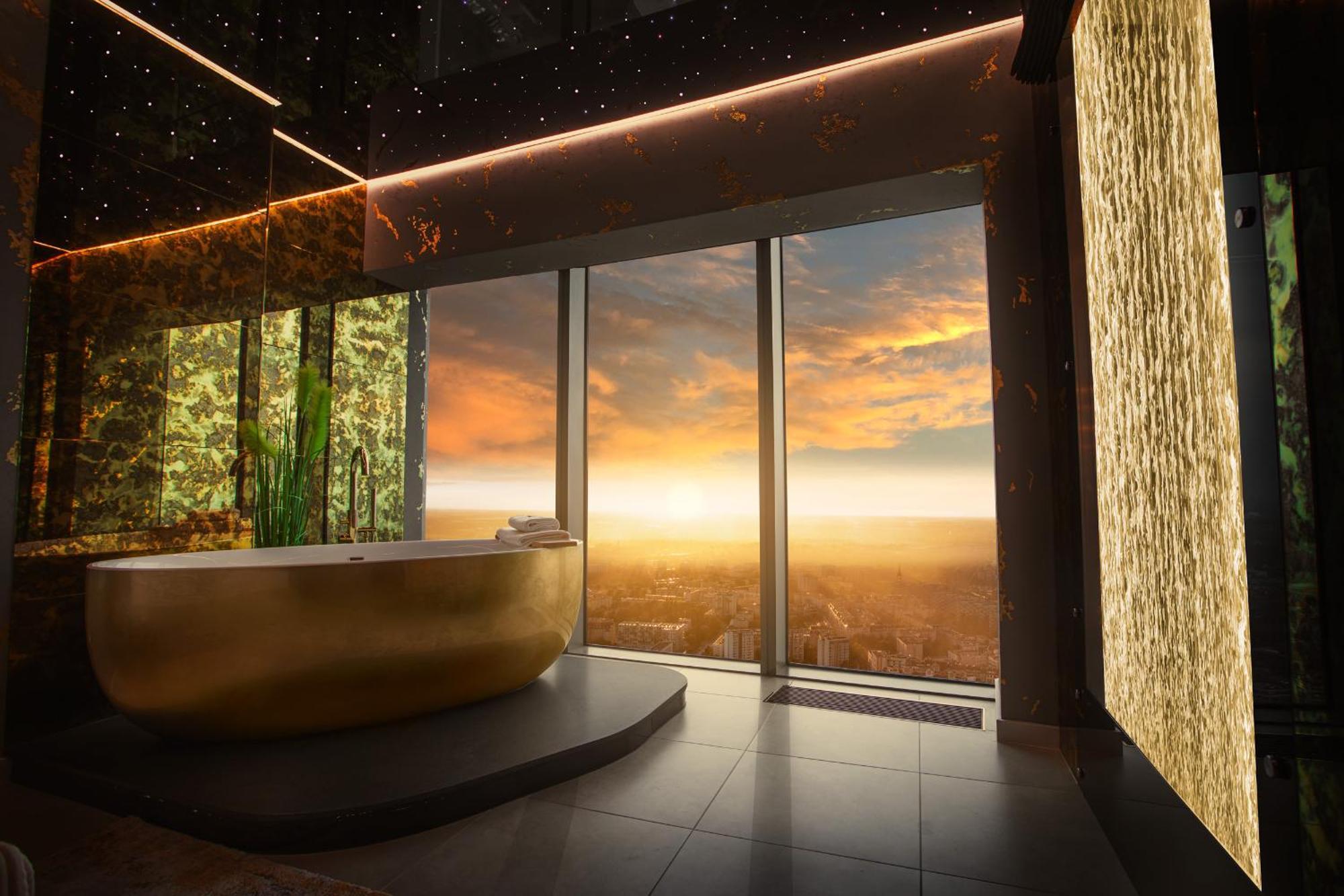 30Th+ Floor Apartments In Sky Tower Вроцлав Екстериор снимка